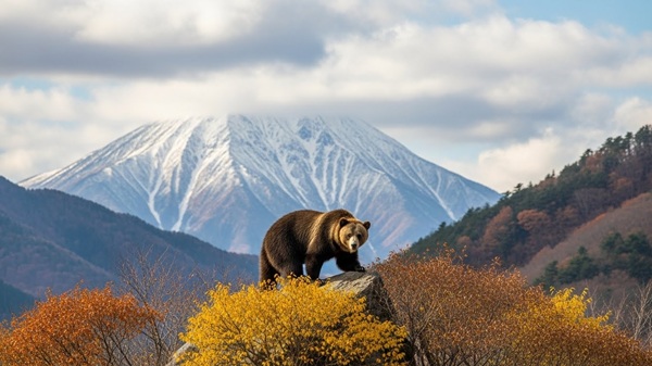 比叡山にいる熊