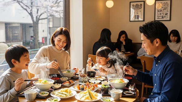 彦根駅のおすすめランチエリアで過ごす家族