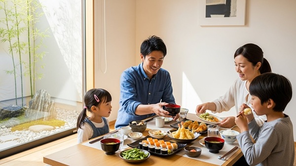 東近江で子連れでランチを楽しむ家族