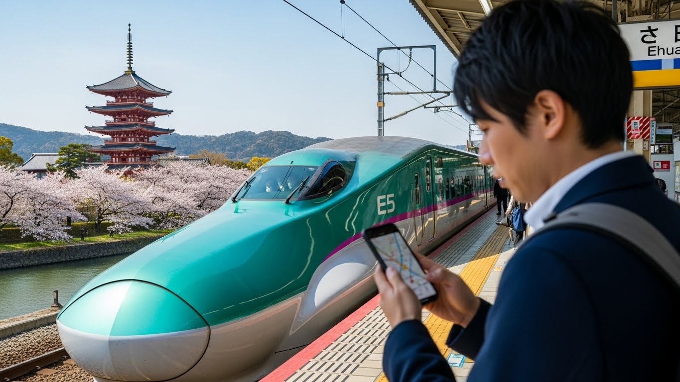 新幹線でスマートに楽しむ名古屋から関西の日帰り旅行の風景