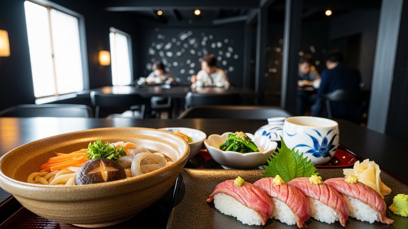 のっぺいうどんや近江牛など長浜の味覚が詰まった黒壁のおすすめランチのイメージ