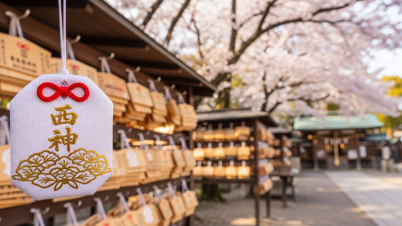 多くの絵馬が並ぶ関西の合格祈願神社ランキング上位の神社の風景とお守り